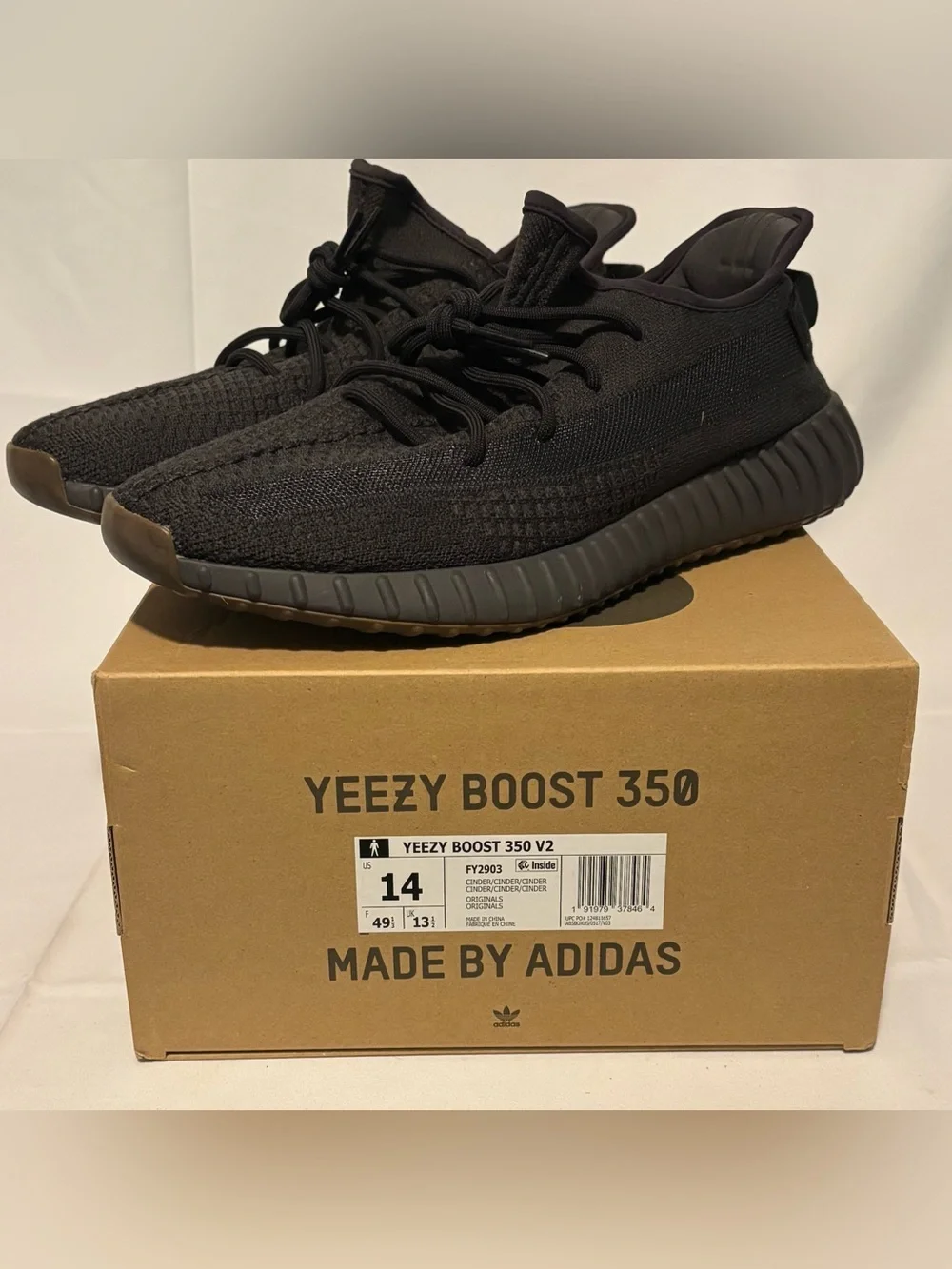 Adidas Yeezy 350 V2 Cinder Non-Reflective Men’s Size 14 FY2903